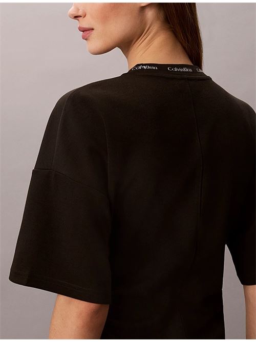 ss logo rib interlock t-shirt dress CALVIN KLEIN JEANS | LV047G251GTO2